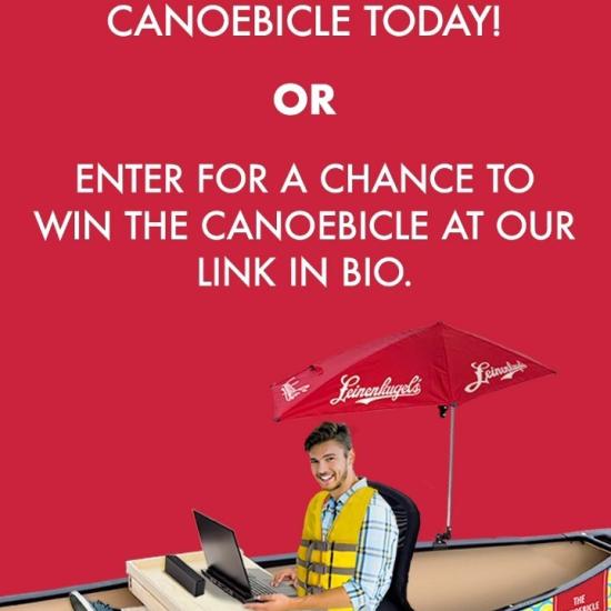 Is your cubicle on land? With the Leinenkugel’s Canoebicle, it doesn’t have to be! Upgrade your WFH setup (or should we say WFC 😉) this summer and enter now for a chance to win at the link in bio 🛶

 
The Canoebicle is going on tour this summer! We’re paddling thru Milwaukee, Denver and Pittsburgh. If you live in one of these cities, you can give the Canoebicle a test drive. Sign up at the link in bio.