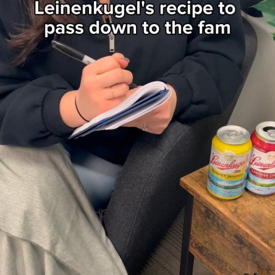 Writing down my favorite Leinenkugel’s recipe to pass down to the fam